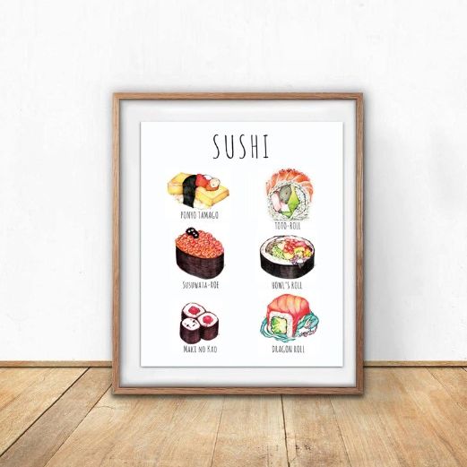 Sushi Collection - Fan Art Inspired by Anime
