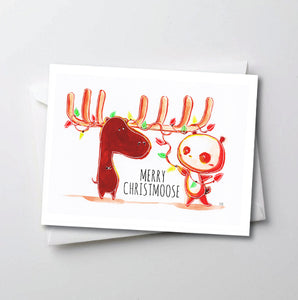 Merry Christmoose - Peter Panda Greeting Card Series