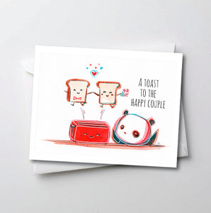 A Toast - Peter Panda Greeting Card Series