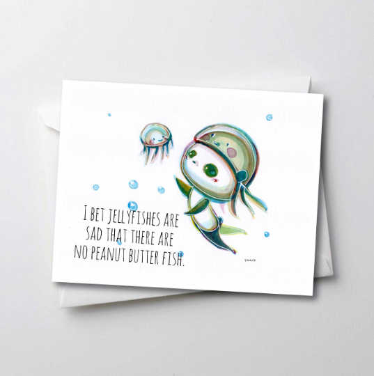 Jellyfishes - Peter Panda Greeting Card Series