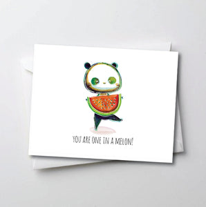 One in a Melon - Peter Panda Greeting Card Series