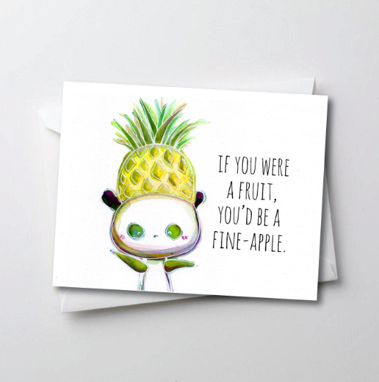 Fine-Apple - Peter Panda Greeting Card Series