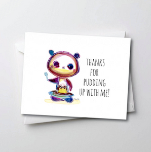Pudding - Peter Panda Greeting Card Series