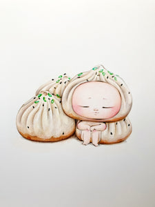 Cute as a Dumpling- Original Artwork